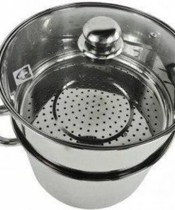 Korting ⌛ Royal Swiss Couscous Pan - Stoompan 12 Liter - RVS / INOX ???? -Bourgogne Shop 550x464 2