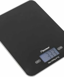 Coupon ???? Bestron Digitaale Keukenweegschaal Met LCD-display, Voor Tot 5 Kg, Inclusief Batterijen, Kleur: Zwart ✔️