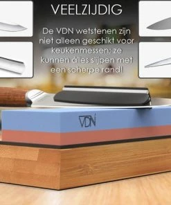 Goedkoop ⌛ Luxe Dubbelzijdige Wetsteen Slijpsteen Set 240 800 Van Edelkorund (18x6x3 CM) Met E-book Voor Messen E.d. Van VDN ✔️ -Bourgogne Shop 550x473 2