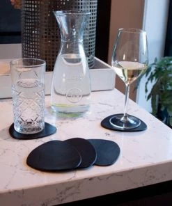 Uitgang ???? Brute Strength - Onderzetters Voor Glazen - Leer - Zwart - Semi Rond - 10 Stuks ???? -Bourgogne Shop 550x473 3