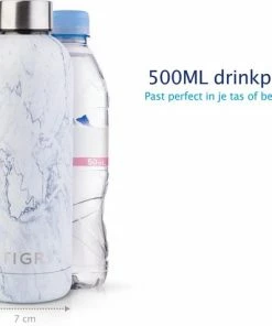 Nieuw ???? TIGR The Minimalist - Drinkfles - Thermosfles - RVS - 500ml - Wit Marmer ???? -Bourgogne Shop 550x477 1