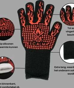 Gloednieuw ???? Recalma Hittebestendige Ovenwanten & Barbecuehandschoenen - Rood - Tot 800 °C - 2 Stuks - BBQ - Inclusief Ophanghaak ???? 10 Gloednieuw ???? Recalma Hittebestendige Ovenwanten & Barbecuehandschoenen - Rood - Tot 800 °C - 2 Stuks - BBQ - Inclusief Ophanghaak ???? -Bourgogne Shop 550x478 1