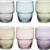 Begroting ✔️ Secret De Gourmet Set Van 6x Stuks Water/sap Glazen Stapelbaar Rodrig 280 Ml Van Glas - Drinkglazen - Waterglazen ????