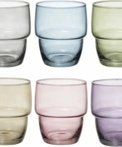 Begroting ✔️ Secret De Gourmet Set Van 6x Stuks Water/sap Glazen Stapelbaar Rodrig 280 Ml Van Glas - Drinkglazen - Waterglazen ????