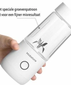 Goedkoopste ???? Merkloos Draagbare Mini Blender - USB Oplaadbaar - Draadloos - Wit - 350ml ???? -Bourgogne Shop 550x480 2