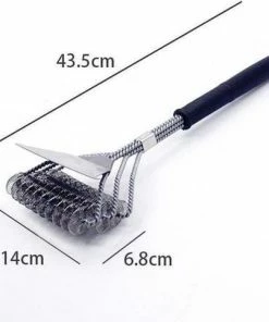 Uitgang ???? Grill Masters Premium RVS BBQ Accessoires - Multifunctionele Barbecue Borstel - Met Schraper - Extra Sterk - Vrij Van Haren - Rooster Reiniger - Grillmaster Bbq Gereedschap ???? -Bourgogne Shop 550x482 2