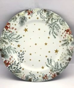 Beste Verkoop ???? Fééric Lights And ???? Christmas® Kerstonderbord Set Van 2 - Dia 33 CM - Kerstdecoratie - Tafeldecoratie ????