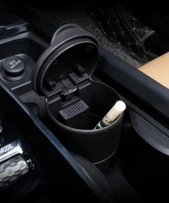 Goedkoop ❤️ Discountershop 2x Universele Asbak Voor In De Auto - Asbak Met LED En Deksel - Voor Bekerhouder (Autoasbak) Of Buiten ???? -Bourgogne Shop 550x486 2