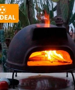 Uitgang ???? Mexico Trade - Sol Y Yo Sol-y-Yo Houtgestookte Toscaanse Stenen Pizza Oven 52CM ???? -Bourgogne Shop 550x489 3