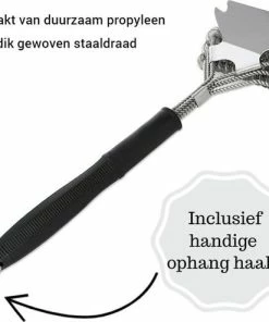 Uitgang ???? Grill Masters Premium RVS BBQ Accessoires - Multifunctionele Barbecue Borstel - Met Schraper - Extra Sterk - Vrij Van Haren - Rooster Reiniger - Grillmaster Bbq Gereedschap ???? -Bourgogne Shop 550x494