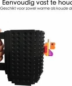 Korting ???? Merkloos Mok Met Bouwstenen - Geschikt Voor LEGO En Andere Merken - Zwart ???? -Bourgogne Shop 550x496