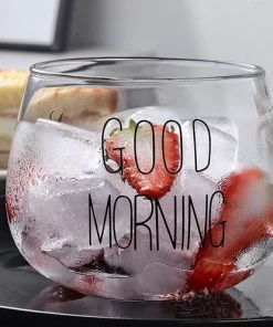 Gloednieuw ???? Malinsi Good Morning Glazen - 2 Stuks 400ml - Koffie En Thee Beker - Dessert En Ontbijt Glas - Theeglazen - Koffiebeker - Cadeau Voor Man & Vrouw - Sinterklaas & Kerst ???? -Bourgogne Shop 550x497