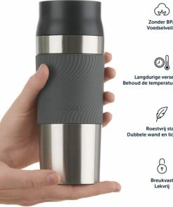 Goedkoop ???? Blumtal Thermosbeker Classic - Lekvrij, BPA-Vrij En Vaatwasserbestendig - Hoge Kwaliteit Thermosfles Met Quick-Press Sluiting - Travel Mug 350 Ml - Pumpkin Spice - Bruin ???? -Bourgogne Shop 550x499 3