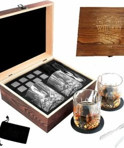 Beste recensies van ???? Joyage Whiskey Set Met 2 Whiskey Glazen En 8 Whiskey Stenen - Inclusief 2 Onderzetters - Set Whiskey Glazen - Whisky Set - Tumbler Whisky Glazen - Whiskey Stenen - Cadeau Voor Man - Kado Man ✔️