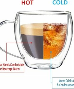 Beste deal ???? HOGA Dubbelwandige Thee/koffieglazen - 4 Stuks - Dubbelwandig - 150ml - Espresso - Koud/Warm - Luxe ???? -Bourgogne Shop 550x511 4