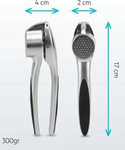 Korting ???? SOEM Products SOEM© Knoflookpers Met Ergonomische Handgreep Ook Geschikt Voor Gember - RVS - Horeca Kwaliteit - Ovaal | Black Friday 2022 - Sinterklaas - Kerst ???? -Bourgogne Shop 550x516 4