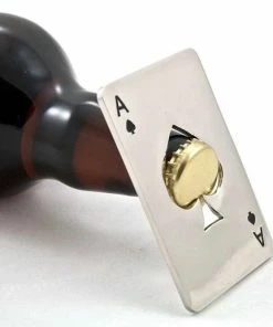 Goedkoopste ???? BG4U - RVS Bieropener Kaart Schoppen Aas - Flesopener - Poker Bier Opener Schoppen A - Zilverkleurig ✨ -Bourgogne Shop 550x516 6