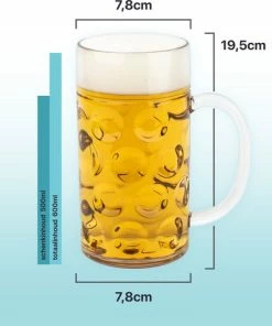 Aanbiedingen ???? MyDrinkglass Plastic Bierpul | Bierpul Plastic | 24 Stuks | Oktoberfest | Plastic Glazen | Zero Waste | Herbruikbaar | Onbreekbare Bierpullen | 500 Ml | ???? -Bourgogne Shop 550x517 1