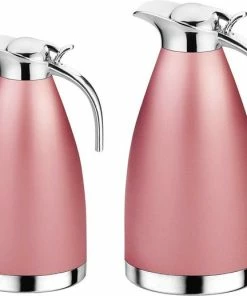 Goedkoopste ???? Royal Swiss - Thermoskan - Set Van Twee 1,2 Liter En 1,6 Liter - Thermosfles (Roze) ????