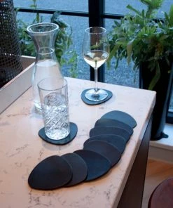 Uitgang ???? Brute Strength - Onderzetters Voor Glazen - Leer - Zwart - Semi Rond - 10 Stuks ???? -Bourgogne Shop 550x519 1