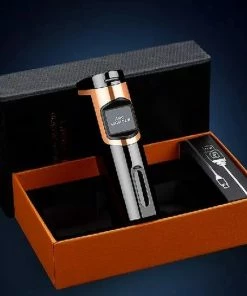 Gloednieuw ???? PLASMA - Plasma Aansteker - Oplaadbare Plasma USB Aansteker - Elektrische Aansteker - Double Laser Arc Lighter - Zwart ✨ -Bourgogne Shop 550x524