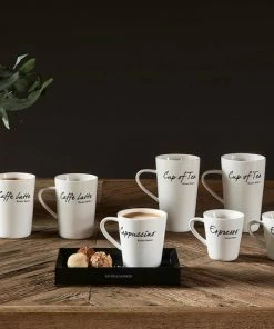 Uitgang ???? Riviera Maison Classic Espresso Mug - Espresso Kopjes Porselein - Mokken Set Van 2 - 125 Ml ???? -Bourgogne Shop 550x524 3