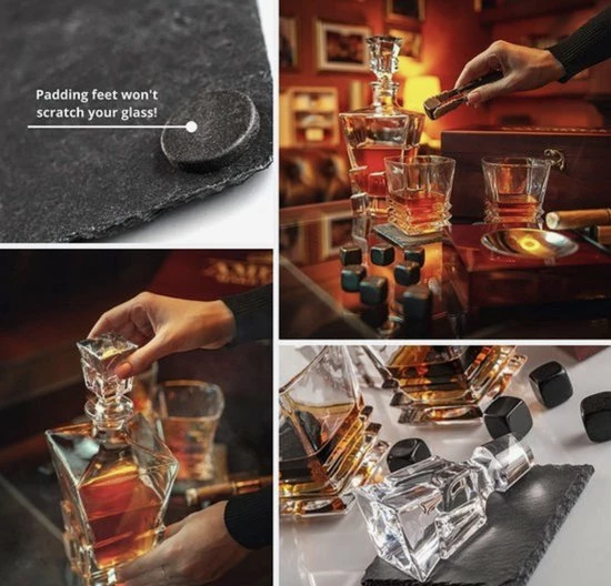 Top 10 ???? Salute Brothers Whiskey Karaf Set Limited Edition - 2 Whiskey Glazen Set - 8 Whiskey Stones - 2 Stenen Onderzetters - Luxe Whisky Cadeauset - Decanteer Karaf Set ???? 4 Top 10 ???? Salute Brothers Whiskey Karaf Set Limited Edition - 2 Whiskey Glazen Set - 8 Whiskey Stones - 2 Stenen Onderzetters - Luxe Whisky Cadeauset - Decanteer Karaf Set ???? - Afbeelding 4