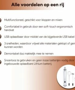Kopen ???? Easysc Melkopschuimer Met 2 Opzetstukken - Melkopschuimer Handmatig - Melkopschuimer Elektrisch - 3 Standen - Zilver ???? -Bourgogne Shop 550x528 17