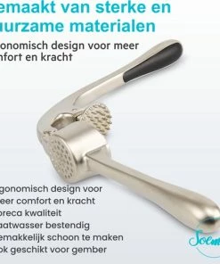 Uitgang ???? SOEM Products SOEM© Knoflookpers Met Ergonomische Handgreep Ook Geschikt Voor Gember - RVS - Horeca Kwaliteit - Nikkel | Black Friday 2022 - Sinterklaas - Kerst ???? -Bourgogne Shop 550x531 3