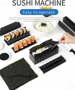 Coupon ???? Repus 12 Delige Sushi Maker Set + Set Chopsticks Stokjes In Mooi Verpakking - Complete Sushi Roller Kit - Eenvoudig En Snel Sushi Maken - DIY Sushi - Doe Het Zelf Sushiroller - Sushi Maker Tool - 1 Set Chopsticks ????