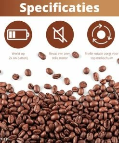 Hete verkoop ???? Earkings Melkopschuimer - Melkopschuimer Elektrisch Voor Heerlijk Melkschuim - Eenvoudige En Makkelijke Melkschuimer - Melkopschuimer Handmatig Wit ⌛ -Bourgogne Shop 550x533 10