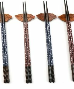 Uitgang ???? Asiansticks - Luxe Houten Chopsticks Met Houder - Sushiset Voor 4 Personen - Cadeauset ???? -Bourgogne Shop 550x534 4