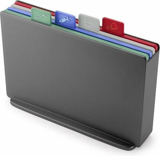 Beste deal ???? Joseph Joseph JosephJoseph - Index - Coast - Snijplank - In Houder - Medium - Set Van 4 Stuks - Grijs ???? 1 Beste deal ???? Joseph Joseph JosephJoseph - Index - Coast - Snijplank - In Houder - Medium - Set Van 4 Stuks - Grijs ????