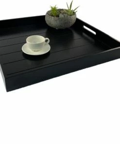 Aanbiedingen ???? Dienblad XL Van WDMT™ | 56 X 56 Cm | Extra Groot Houten Dienblad Met Afneembare ???? Coating En Handvaten | Zwart ???? -Bourgogne Shop 550x538 3