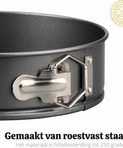 Goedkoopste ❤️ Bakiez® 6-delig Ronde Springvorm Set - Maten: Ø 28 / 26 / 24 / 22 / 20 / 18 Cm - Bakblik Rond - Taartvorm - Bakvorm - RVS - Anti Aanbaklaag ❤️ -Bourgogne Shop 550x540 5