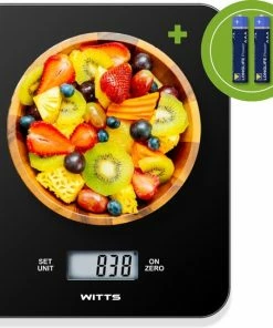 Goedkoopste ❤️ Witts Digitale Precisie Keuken Weegschaal – 1gr Tot 15 Kg – Tarra Functie – Elektrisch – Zwart ????