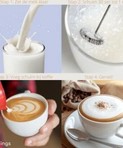 Hete verkoop ???? Earkings Melkopschuimer - Melkopschuimer Elektrisch Voor Heerlijk Melkschuim - Eenvoudige En Makkelijke Melkschuimer - Melkopschuimer Handmatig Wit ⌛ -Bourgogne Shop 550x544 15