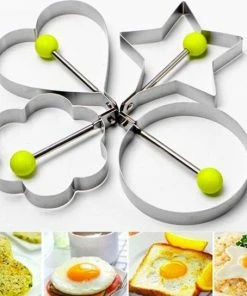 Beste recensies van ???? Recette Parfait Ei Vormpje - Omelette Mal - Maakt Het Ontbijt Vrolijk! - Kookgereedschap - RVS - Eitje Bakken - Pannenkoek Vorm - Decoratie Vorm - Hart - Ster - Bloem - Rond - Keukenapparaat- Ei En Pannenkoek Ring ????
