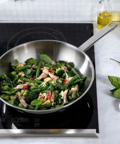 Uitgang ⭐ BK Wokpan Bright RVS - ø 28 Cm - Zonder Anti-aanbaklaag ???? -Bourgogne Shop 550x549 15