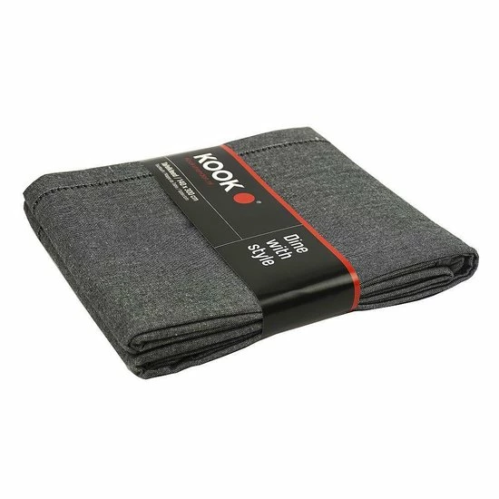 Korting ✔️ KOOK Tafelkleed Gemeleerd Zwart140 X 300 Cm ⭐ 2 Korting ✔️ KOOK Tafelkleed Gemeleerd Zwart140 X 300 Cm ⭐ - Afbeelding 2