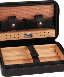 Aanbiedingen ???? Cohiba Sigarendoos - Luxe Humidor - Sigaren Doosje Hoge Kwaliteit - Zwart ???? -Bourgogne Shop 550x550 1025