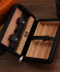 Aanbiedingen ???? Cohiba Sigarendoos - Luxe Humidor - Sigaren Doosje Hoge Kwaliteit - Zwart ???? -Bourgogne Shop 550x550 1027