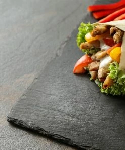 Promo ❤️ Relaxdays Serveerplank Leisteen 6 Stuks - Borrelplank - Kaasplank - Sushi - 30 X 10 Cm ???? -Bourgogne Shop 550x550 111