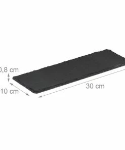 Promo ❤️ Relaxdays Serveerplank Leisteen 6 Stuks - Borrelplank - Kaasplank - Sushi - 30 X 10 Cm ???? -Bourgogne Shop 550x550 112