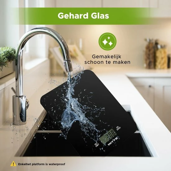 Goedkoopste ❤️ Witts Digitale Precisie Keuken Weegschaal – 1gr Tot 15 Kg – Tarra Functie – Elektrisch – Zwart ???? 10 Goedkoopste ❤️ Witts Digitale Precisie Keuken Weegschaal – 1gr Tot 15 Kg – Tarra Functie – Elektrisch – Zwart ???? - Afbeelding 10