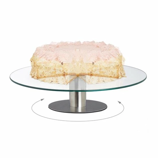Beste Pirce ???? Relaxdays Taartplateau Draaibaar Op Voet - Taartschaal - Taartstandaard Glas - Ø 30 Cm ???? 3 Beste Pirce ???? Relaxdays Taartplateau Draaibaar Op Voet - Taartschaal - Taartstandaard Glas - Ø 30 Cm ???? - Afbeelding 3