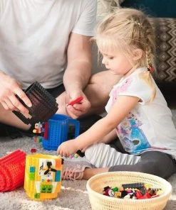 Promo ???? Merkloos Lego Mok/ Build On Brick Mug - Grijs - 350 Ml - Bouw Je Eigen Mok Met Bouwsteentjes. ✨ -Bourgogne Shop 550x550 161