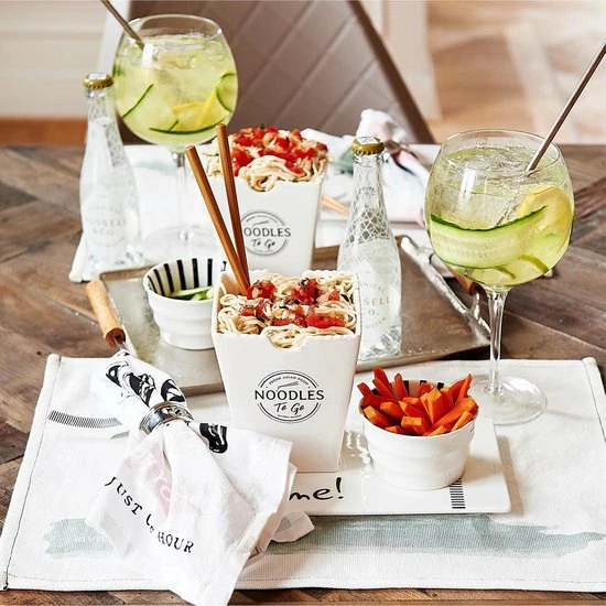 Uitgang ???? Riviera Maison Kom 12 Cm - Fresh Asian Food Noodles To Go Bowl - Wit - Porselein- 1 Stuks ???? 3 Uitgang ???? Riviera Maison Kom 12 Cm - Fresh Asian Food Noodles To Go Bowl - Wit - Porselein- 1 Stuks ???? - Afbeelding 3