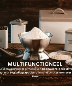 Korting ???? Adler Keukenweegschaal - Tot 5 Kg - Keukenweegschaal Digitaal - Met Kom ???? -Bourgogne Shop 550x550 199