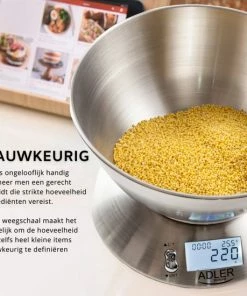 Korting ???? Adler Keukenweegschaal - Tot 5 Kg - Keukenweegschaal Digitaal - Met Kom ???? -Bourgogne Shop 550x550 200